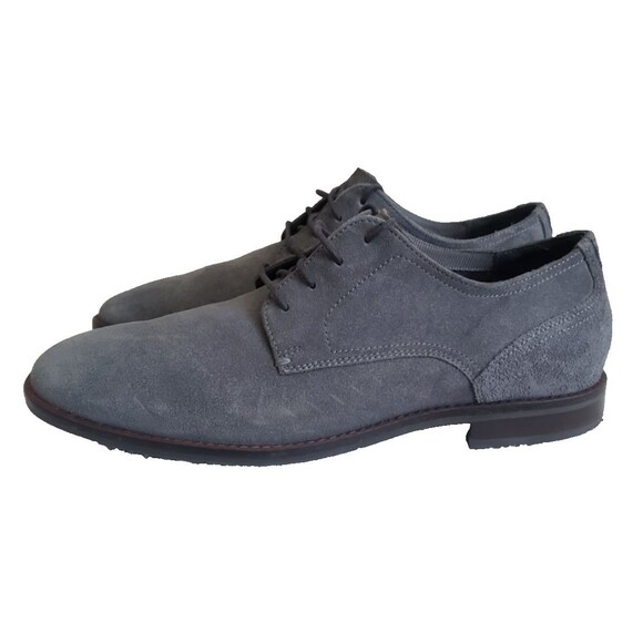 COLE HAAN GRAND 360 AEROCRAFT LACE UP SUEDE DRESS SHOES C29813 GRAY MEN SZ 10.5M main image 6
